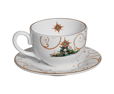 Jogo de Xícaras para Chá com Pires Christmas | WestwingNow
