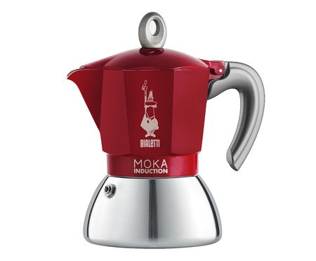 Cafeteira Italiana em Inox Moka Induction Vermelha | Westwing