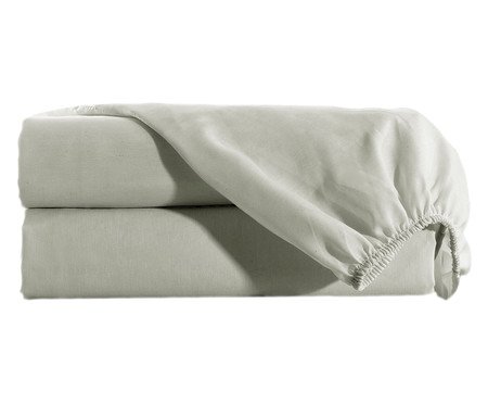 Lençol Inferior com Elástico Naturalle Solid - Fendi | Westwing