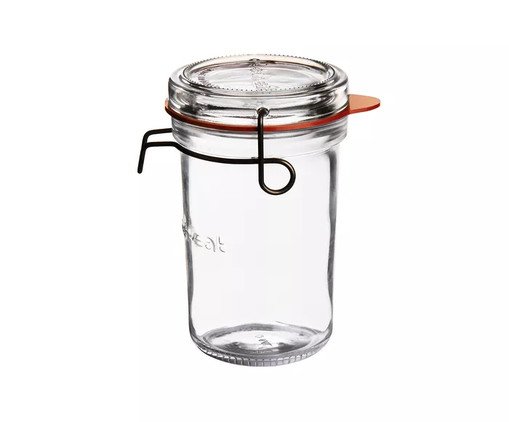 Pote com Tampa Removível Lock Eat, Transparente | WestwingNow