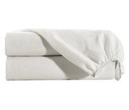 Lençol Inferior com Elástico Naturalle Solid Off White - 180G/M² | WestwingNow