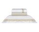 inativo_Jogo de Lençol Acetinado St. Germain 300 Fios - 260X290cm, Branco e Bege | WestwingNow