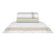 inativo_Jogo de Lençol Acetinado St. Germain 300 Fios - 260X290cm, Branco e Bege | WestwingNow