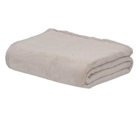 Cobertor Soft Raschel Fendi 600G/M² - Bege | WestwingNow