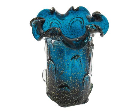 Vaso Têmis Azul e Dourado | Westwing