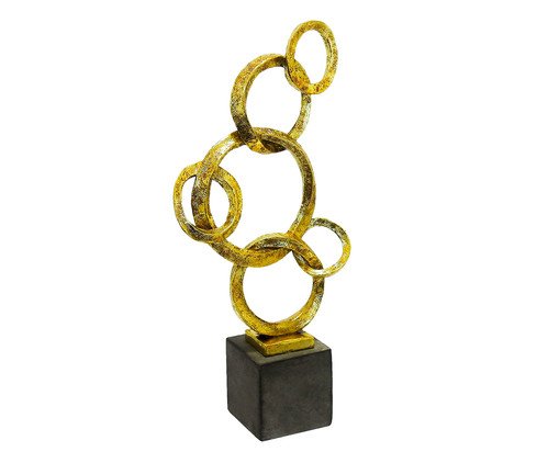 Adorno com Base Konigsbrunn Dourada, Dourado | WestwingNow