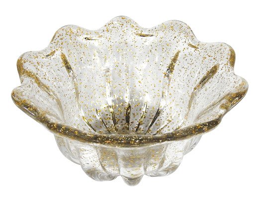 Vaso Gunesh Transparente e Dourado, Transparente | WestwingNow