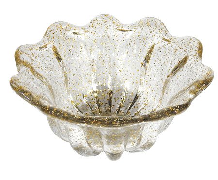 Vaso Gunesh Transparente e Dourado | Westwing
