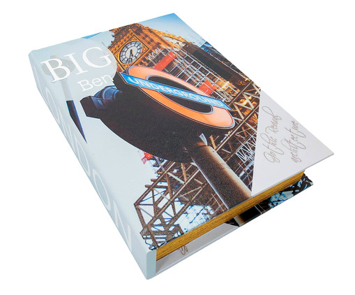 Caixa Livro London Big Bem, Colorido | WestwingNow