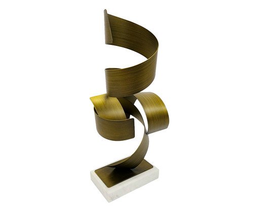 Adorno Altentreptow Dourada e Branca, Dourado | WestwingNow