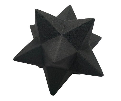 Adorno em Porcelana Estrela Preto, Preto | WestwingNow