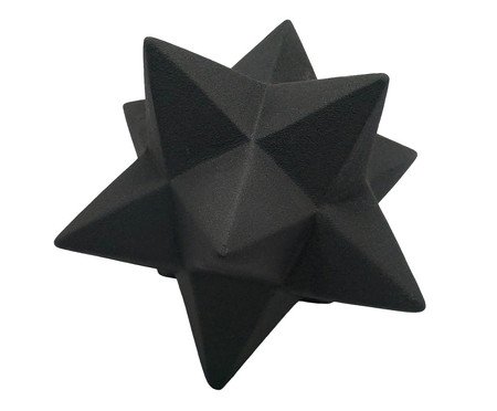 Adorno em Porcelana Estrela Preto | Westwing