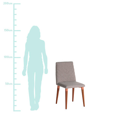 Cadeira Liv Cinza - 45X91X53cm | WestwingNow