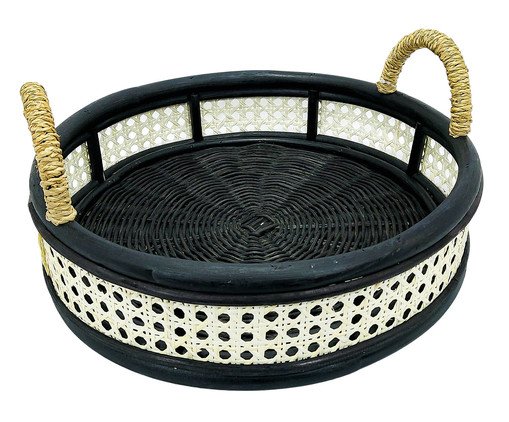 Bandeja Manhanápreto e Branco, Preto | WestwingNow