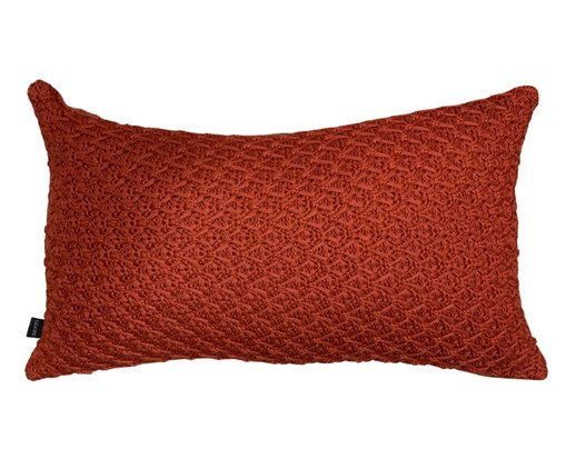 Almofada em Tricô Tramado Coral, Coral | WestwingNow