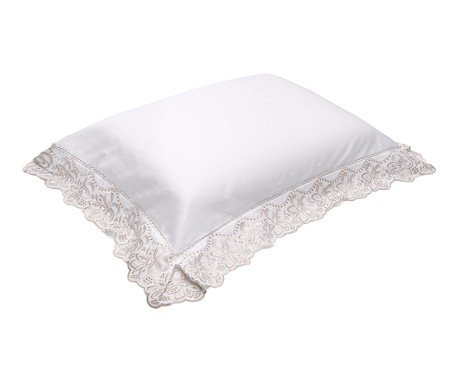 Fronha Cristal Fiori Branco 300 Fios | WestwingNow