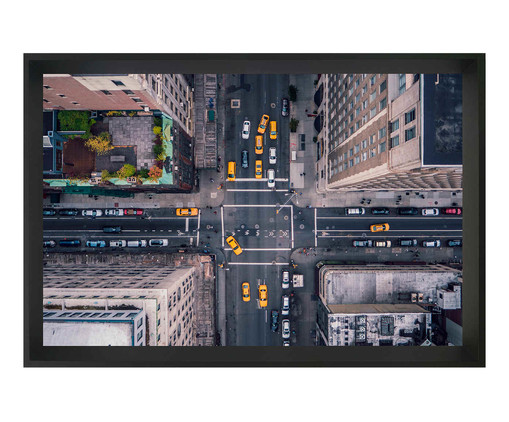 Quadro com Vidro New York street, Preto | WestwingNow