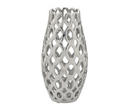 Vaso em Cerâmica Elemori Prateado | WestwingNow