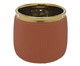 Cachepot Mut Laranja e Dourado, multicolor | WestwingNow