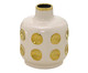 Vaso em Cerâmica Edmundo Off White e Dourado, multicolor | WestwingNow