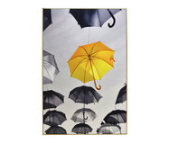 Quadro Umbrella Amarelo e Cinza | WestwingNow