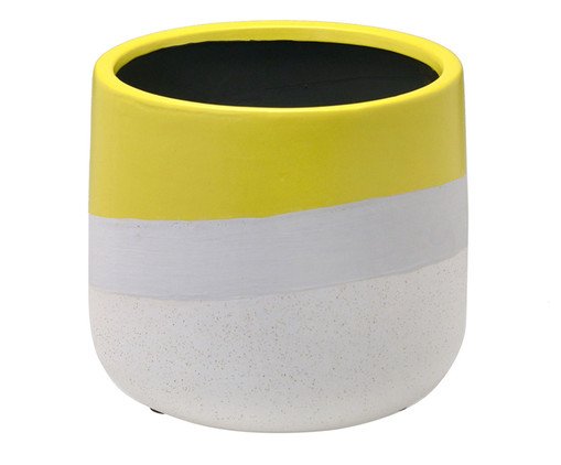 Vaso em Cerâmica Rústico Amarelo, multicolor | WestwingNow