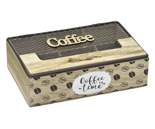 Caixa Coffee Time Preto, multicolor | WestwingNow