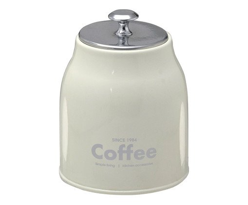 Pote para Café Angeloni Bege e Prateado, multicolor | WestwingNow