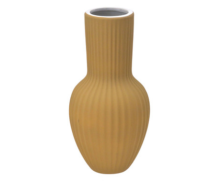Vaso em Cerâmica Tap Mostarda