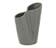 Vaso em Cerâmica Luppo Cinza Escuro | WestwingNow