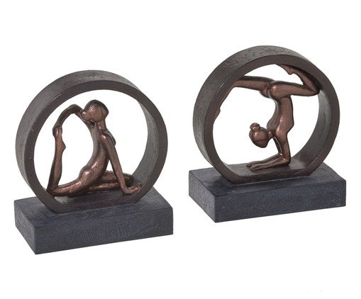 Jogo de Porta-Livro Arinhã, Bronze | WestwingNow