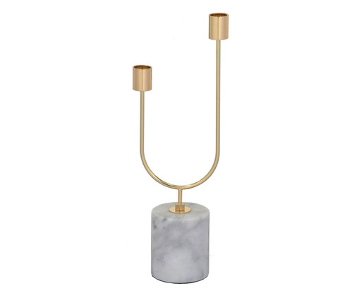 Candelabro Tonnetti Branco e Cinza, multicolor | WestwingNow