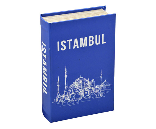 Book Box Istambul Azul e Branco, multicolor | WestwingNow