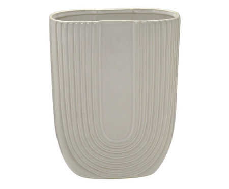 Vaso em Cerâmica Nespoli Off White
