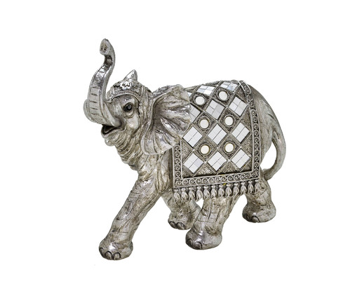 Elefante Decorativo Prateado, multicolor | WestwingNow