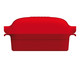 Forma de Pão com Tampa em Porcelana Bertolazzo Vermelha, Vermelho | WestwingNow