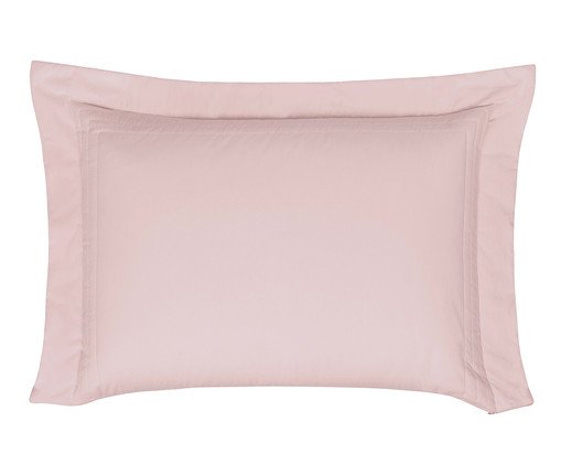Porta-Travesseiro Unique Matelado Rosa Chá 200 Fios, Rosa | WestwingNow