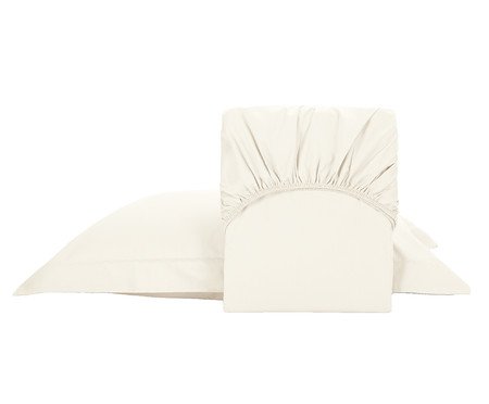 Jogo de Lençol Acetinado Finesse Palha 400 Fios