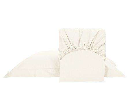 Jogo de Lençol Acetinado Finesse Palha 400 Fios | Westwing