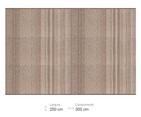 Tapete Buzios Arraial Marrom e Azul | Westwing