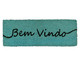 Tapete Capacho em Fibra de Coco Bem-Vindo - Azul, Azul | WestwingNow