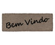 Tapete Capacho em Fibra de Coco Bem-Vindo - Cinza, Cinza | WestwingNow