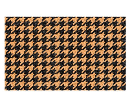 Tapete Capacho Emborrachado Quarti - Preto e Bege | Westwing