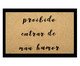 Tapete Capacho Emborrachado Proibido Entrar de Mau Humor - Bege e Preto, Preto e Natural | WestwingNow