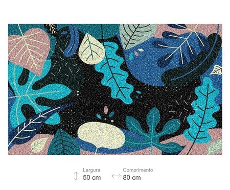 Tapete Capacho Emborrachado Tropical Freitas - Colorido | Westwing