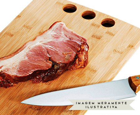 Jogo para Corte em Inox E Bambu Califórnia | Westwing