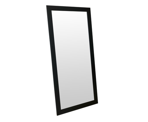 Espelho de Chão de Madeira Vicky - Preto, preto | WestwingNow