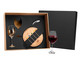 Jogo para Servir Queijo E Vinho em Bambu Wanda - 46X13X41cm, multicolor | WestwingNow