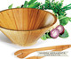 Jogo para Salada em Bambu Pequim Few, white,multicolor | WestwingNow