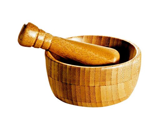 Pilão para Temperos em Bambu Salzburgo Tov, white,multicolor | WestwingNow